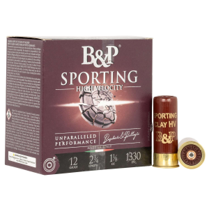 B&P 12b8sch8 Sprt Clay Hv 12ga 1.125oz #8 25/10