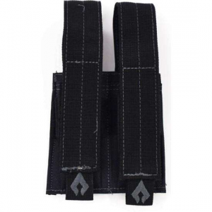 AWS PDMP-BL PISTOL DOUBLE MAG POUCH BLK