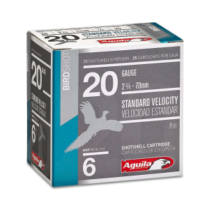 AGUILA 1chb2006 Field 20 Gauge 2.75 1 Oz 6 Shot 25 Bx/ 10 Cs