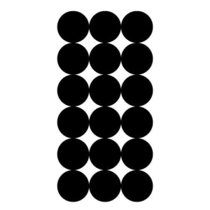 1IN REPAIR PATCHES - 432 BLACK PATCHES