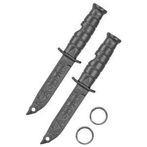 Ka-Bar KA-BAR EMERGENCY WHISTLE 2-PK W/ NICKEL PLATED KEY RINGS - $5.86 at BattleHawk Armory