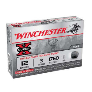 Winchester Ammo X123RS15 Super-X Rifled Slug Hollow Point 12 Gauge 3 1 oz 5 rd BOX