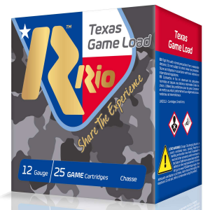 RIO AMMUNITION TGHV3675TX Top Game Texas Game Load High Velocity 12 Gauge 2.75 1-1/4 oz 7.5 Shot 25 Bx/ 10 Cs
