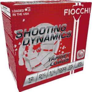 FIOCCHI 12 Ga 2.75 1-1/8oz #7.5 250rd Case