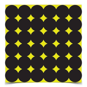 Birchwood Casey 34115 Shoot-N-C Pasters 1 Self-Adhesive Circle Black 12 Per Pack