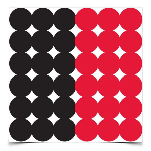 Birchwood Casey 34118 Dirty Bird Repair Pasters 1 Black & Red 12 Per Pack