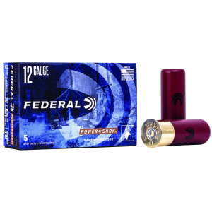Federal F127000 Power-Shok 12 Gauge 2.75 8 Pellets 000 Buck Shot 5 Bx/ 50 Cs