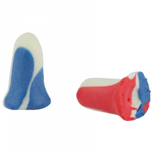 Howard Leight R01891 USA Shooters Earplugs  Foam 33 dB Red/White/Blue 10 Pair