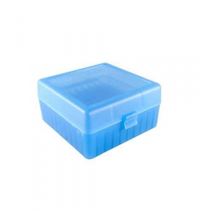 MTM RM10024 Case-Gard R-100 Multi-Caliber 100rd Clear Blue Medium 243/308