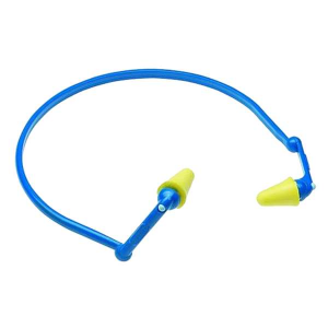 Peltor 97065 Banded Earplugs Foam 28 dB Behind The Head Yellow Ear Buds w/Orange Cord