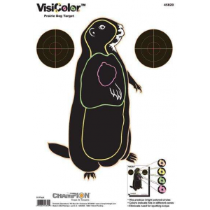 Champion Targets  VisiColor  Hanging Paper 11 x 16 Prairie Dog Black 1
