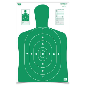 Birchwood Casey 37015 EZE-Scorer Green Target Silhouette Paper Target 23 x 35 5 Per Pack