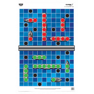 Birchwood Casey 37046 EZE-Scorer Hanging Paper 23 x 35 Battle at Sea Blue 5 Pack