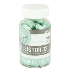 Radians FP70A/25 Resistor Earplugs Foam 32 dB Aqua Blue 25 Pair