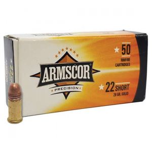 ARMSCOR 22 Short 29gr Cp Copper Plate 50rd Box