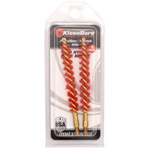 KleenBore A180NRED .30/7.62 Rifle Red Nylon Bore Brush, 2-Pack