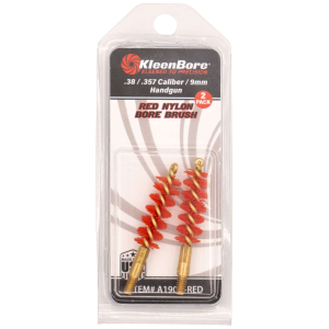 Kleen-Bore KleenBore A190NRED Bore Brush  Handgun Red 357/38/9mm - $6.01 at BattleHawk Armory
