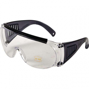 Allen 2169 Over Shooting & Safety Glasses  Clear Lens w/Black Frame