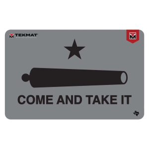 TekMat Come And Take It Rubber Cleaning Mat 11" x 0.13", Black/Gray - TEKR17CATIC
