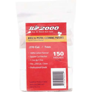 SLIP 2000 CLEANING PATCHES 1.5 SQUARE .270/7MM 150-PACK
