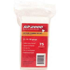 SLIP 2000 CLEANING PATCHES 3 SQUARE .12/.16/.20GA 75-PACK