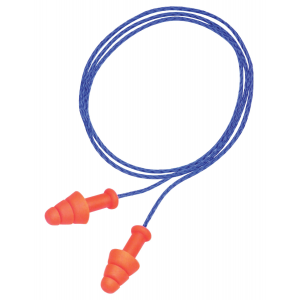 Howard Leight R01520 Multiple Use Smart Fit 25 dB Orange Ear Buds w/Blue Cord