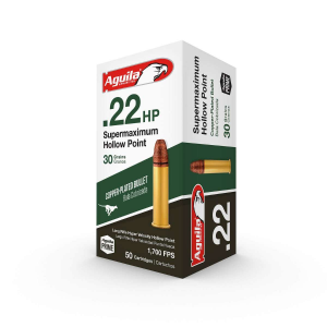 AGUILA 1b222297 Special Supermaximum 22 Lr 30 Gr Hollow Point (hp) 50 Bx/ 100 Cs