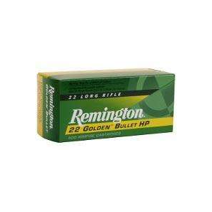 REMINGTON Ammunition 1622 Golden Bullet 22 Lr 36 Gr Plated Hollow Point 50 Bx/ 100 Cs