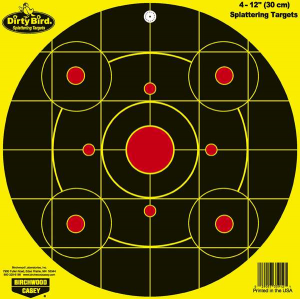 Birchwood Casey 35912 Dirty Bird  Circle Hanging Paper Target 12 4 Per Pack