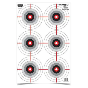 Birchwood Casey 37209 EZE-Scorer Multiple Bull's-Eye Bullseye Paper Target 12 x 18 10 Per Pack