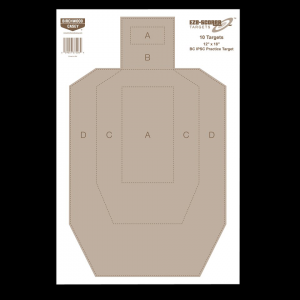 Birchwood Casey 37206 EZE-Scorer IPSC Practice Paper 12 x 18 Silhouette 10 Pack
