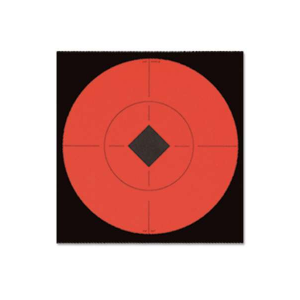 Birchwood Casey 33906 Target Spots  Self-Adhesive Paper 6 Bullseye Black Target Paper w/Orange Target 10 Per Pack