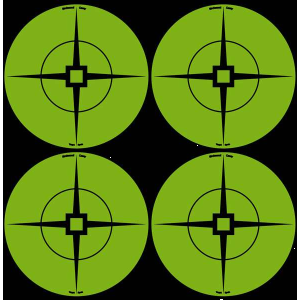 Birchwood Casey 33933 Target Spots  Self-Adhesive Paper 3 Crosshair Black Target Paper w/Green Target 40 Per Pack
