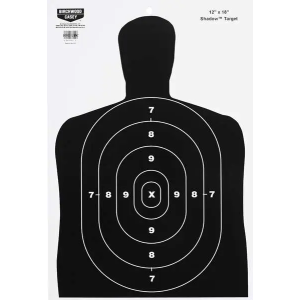 Birchwood Casey 37202 EZE-Scorer BC-27 Silhouette Hanging Paper Target 12 x 18 10 Per Pack