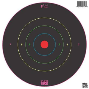 Pro-Shot Bullseye Target Splatter Shot 8in Rings Heavy Tag Paper 6 Pack