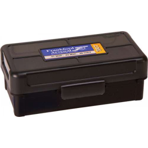 F/A AMMO BOX .44MAG/.44SPC/.41 MAG 50 RNDS BLACK/SMK HINGE TP