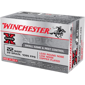 WINCHESTER Ammo X22s Super-x 22 Short 29 Gr Lead Round Nose (lrn) 50rd Box