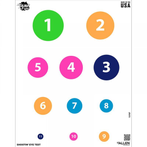 ALLEN 15787 EZ AIM FUN SHTN EYE TEST TRG 24X19 4PK