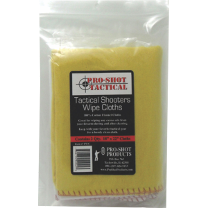Pro-Shot TWC Tactical Shooter's Wipe Cloths Multi-Caliber Cotton 18 x 22 2 Per Pack