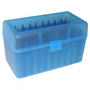 MTM RMLD5024 Case-Gard R-50 25/270/300/325/338/7mm WSM; 45-70 Gov 50rd Clear Blue