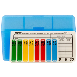 MTM RL5024 Case-Gard R-50 Multi-Caliber 50rd Clear Blue Large