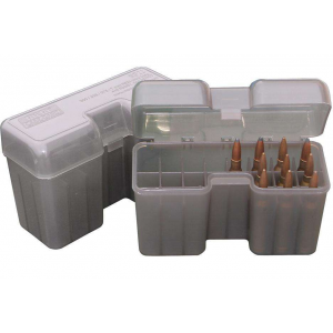 MTM RF22LM41 Case-Gard RF-22 Multi-Caliber 22rd Clear Smoke Large