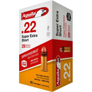 AGUILA Ammo .22 Short Case Lot 29gr. Lead Rn 1000rd Case