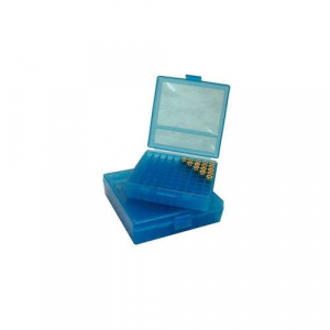 MTM P100924 Case-Gard P-100 9mm Luger/380 ACP 100rd Clear Blue