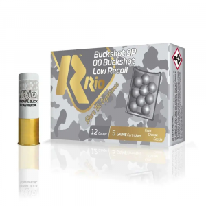 RIO Ammunition Rblr129 Royal Buck Low Recoil 12 Gauge 2.75 Buckshot 9 Pellets 00 Buck Shot 5 Bx/ 50 Cs