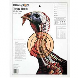 Champion Targets 45780 Life Size  Hanging Paper 11 x 16 Turkey White 12 Per Pack
