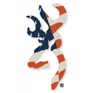 Browning 3922003116 Buck Mark  Decal 6 Red/White/Blue