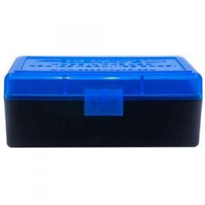 404 - .22 Horn./.30 Carb. 50rd Blue/Black ammo box