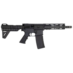 ATI Milsport Forged Aluminum Ar Pistol - Black | 300blk | 8.5 Barrel | 7 M-lok Rail | Rear Blade