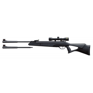 BEEMAN 10611 Longhorn Ii Spring Piston 177, 22 Pellet 1rd Black Black Fixed Thumbhole With Pistol Grip Stock 4x32mm Scope